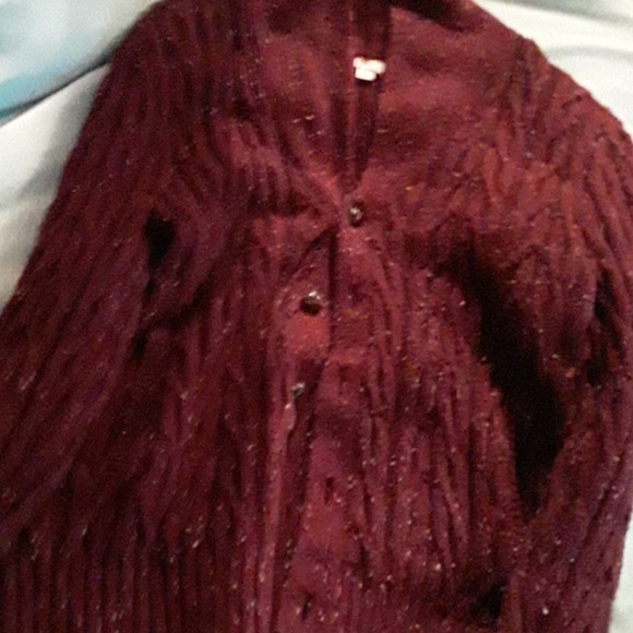 Burgundy flannel - Picture 1 of 1